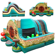 inflatable jumping slide combo